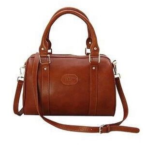 🆕 Terzetto Cognac Loreto Brown
Pebbled Leather Satchel Bag with Gold Hardware